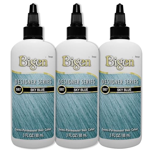 Bigen SB7 Sky Blue Designer Series Semi-Permanent Hair Color (pack of 3) Beauty & Personal Care Bigen