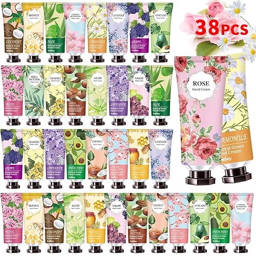 INALIER 38 Pack Hand Cream Bulk Christmas Gifts for Women, Stocking Stuffers for Women, Teen Girls, Coworkers & Teachers, Nurses Gifts, Hand Cream Beauty & Personal Care INALIER