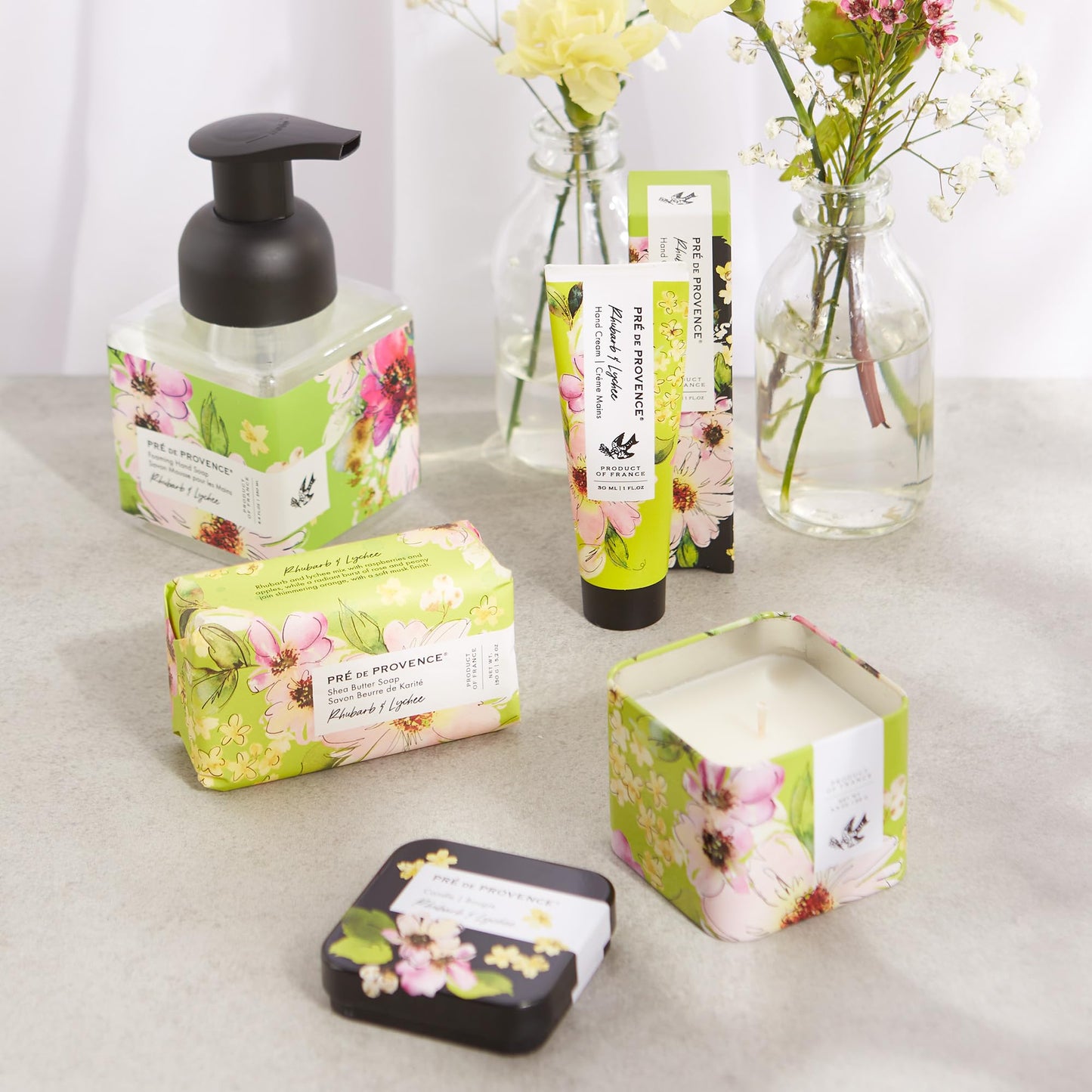 Pre de Provence Le Jardin Collection Scented Foaming Hand Soap, Gentle & Moisturizing, Infused with Jojoba & Cotton Seed Oils, 250 ml, Rhubarb Beauty & Personal Care Pre de Provence