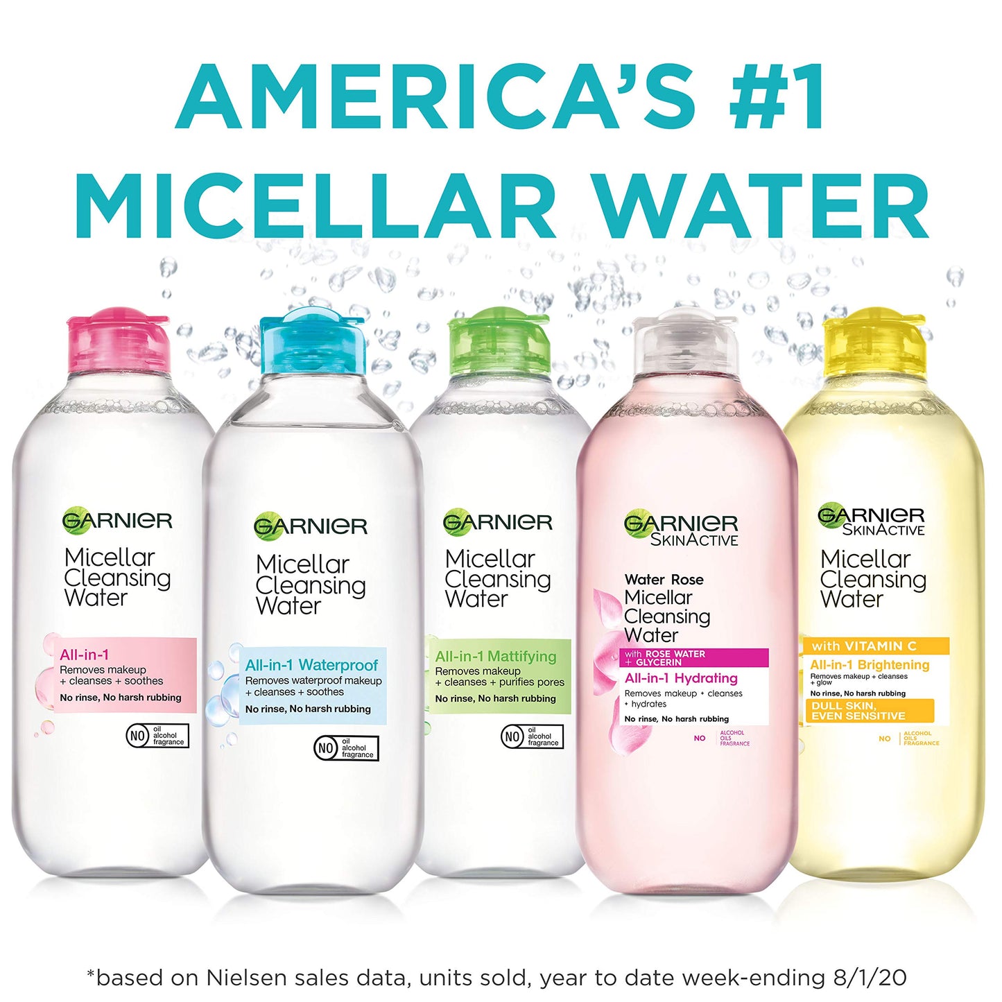 Garnier SkinActive Micellar Cleansing Water, All-in-1 Waterproof Makeup Remover and Facial Cleanser, 3.4 fl oz, 3 Pack Beauty & Personal Care Garnier