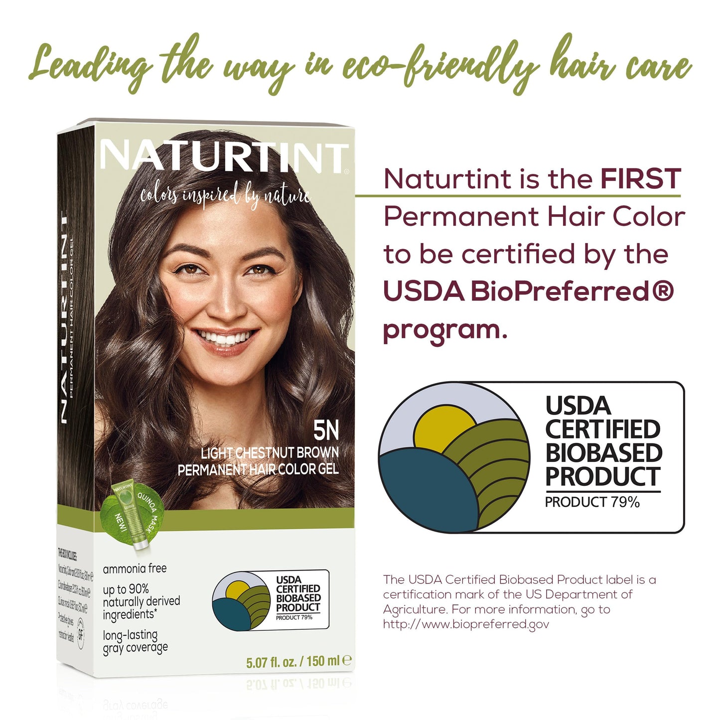 Naturtint 5N Light Chestnut Brown Permanent Hair Color (Pack of 1), Ammonia Free, Vegan, Cruelty Free, up to 100% Gray Coverage, Long Lasting Results Beauty & Personal Care Naturtint