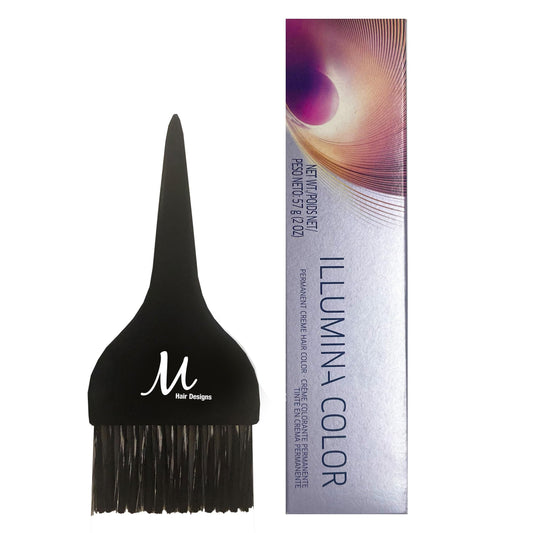Illumina Color 7/81 Medium Pearl Ash Blonde Permanent Illumina Hair Color 2 Ounce and M Hair Designs Tint Brush (Bundle) Beauty & Personal Care M Hair Designs