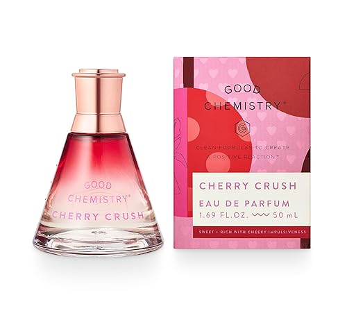Good Chemistry Cherry Crush Eau de Parfum 1.7 fl oz - Long-Lasting Perfume with Wild Cherry, Sandalwood, & Vanilla Bean - Sweet, Clean & Vegan Beauty & Personal Care Good Chemistry