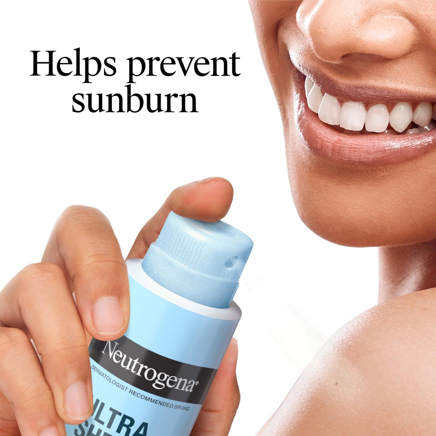 Neutrogena Ultra Sheer Sunscreen Spray SPF 30 Body Mist, Lightweight Non-Greasy Broad Spectrum UVA/UVB Protection, Oil-Free & Non-Comedogenic Water Beauty & Personal Care Neutrogena