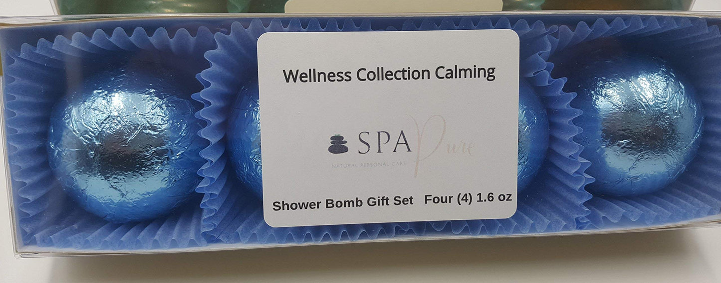 Spa Pure Calming Shower Bombs - (4-Pack) Aromatherapy Fizzing Shower Bombs by Spa Pure Naturals Beauty and Personal Care Spa Pure