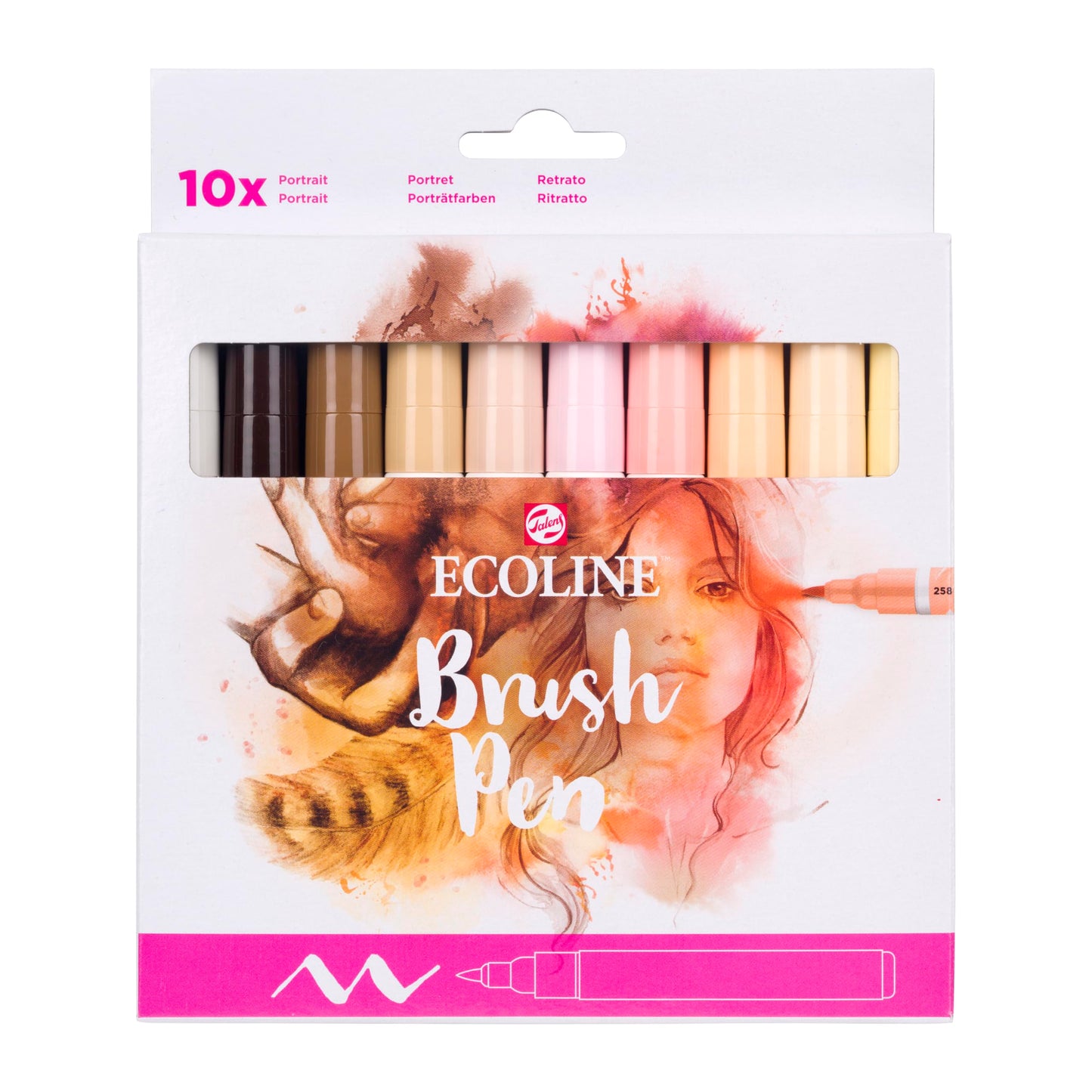 Ecoline Brushpen X10 Skin Cb Beauty and Personal Care Ecoline
