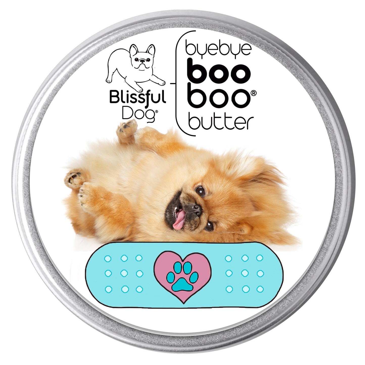 The Blissful Dog 1 oz TIN Pekingese Booboo Butter Beauty and Personal Care The Blissful Dog