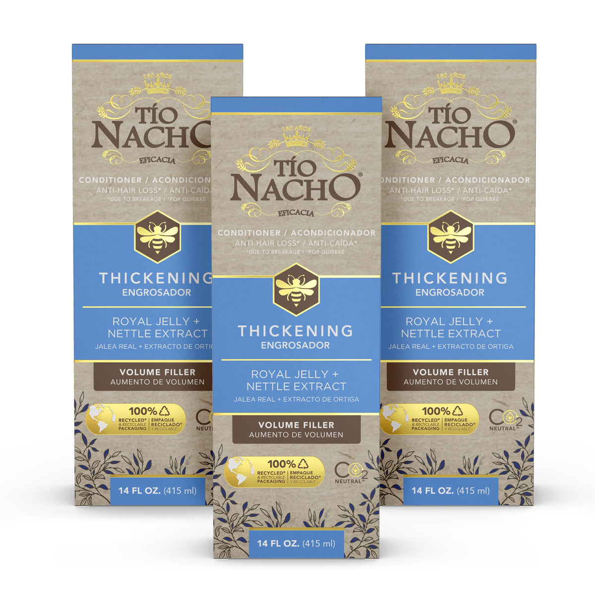 Tio Nacho Thickening Conditioner with Royal Jelly and Natural Extracts - Hair Loss Conditioner for Men and Women - Volumizing Formula for Fine Beauty & Personal Care Tio Nacho