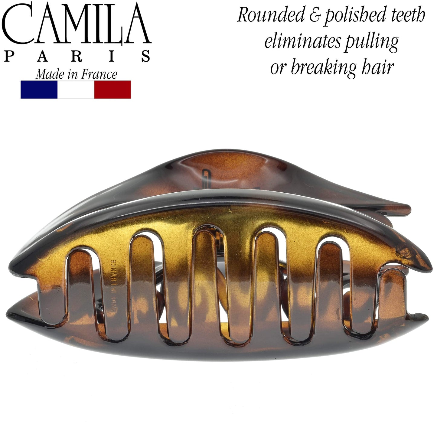 Camila Paris CP2144 French Hair Clip for Women for Thick Hair and Long Curly Wavy Hair, Tortoise Shell, Girls Hair Claw Clips Hair Accessories Beauty & Personal Care Camila