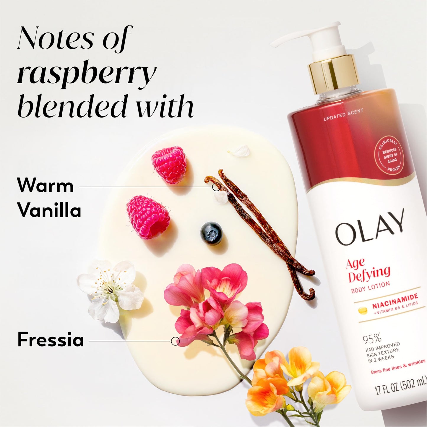 Olay Body Lotion for Women, Age Defying with Niacinamide Serum, Visibly Reduce Signs of Skin Aging, 24hr Moisture & Hydration, Fast Absorbing Formula Beauty & Personal Care Olay