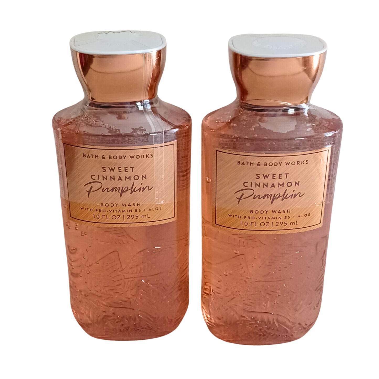 Bath & Body Works Shea + Vitamin E Shower Gel, Set of 2, 10oz Each (Sweet Cinnamon Pumpkin) Beauty & Personal Care Bath & Body Works