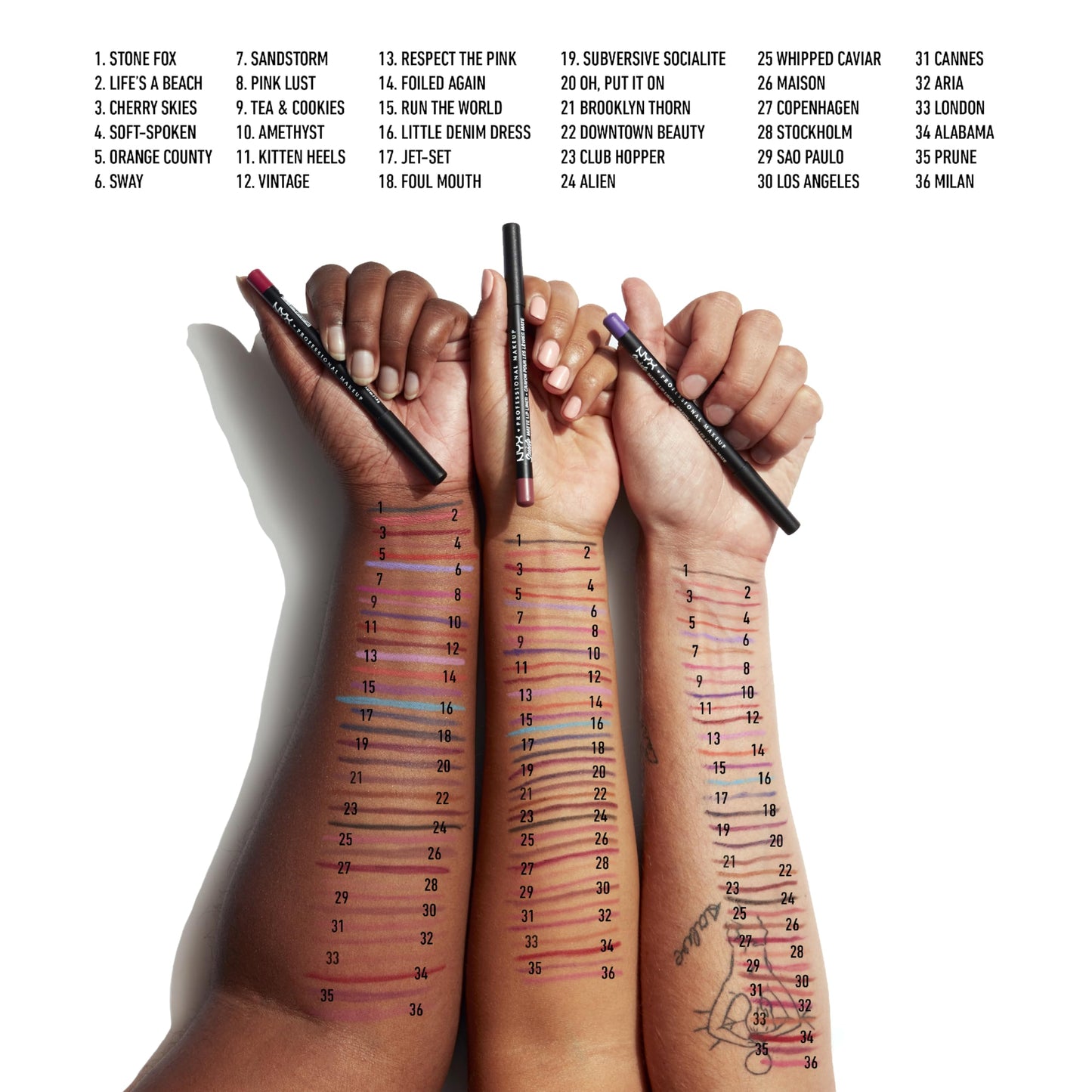 NYX PROFESSIONAL MAKEUP Suede Matte Lip Liner, Velvety-Smooth, Long-Lasting Formula For A Defined Lip Makeup Look - Stockholm (Pink) Beauty & Personal Care NYX PROFESSIONAL MAKEUP