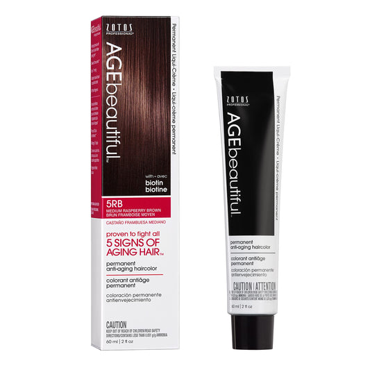 AGE beautiful Permanent Hair Color Dye Liqui Creme | 100% Gray Coverage | Anti-Aging Haircolor | Biotin for Thicker, Fuller Hair | Professional Salon Beauty & Personal Care AGE beautiful