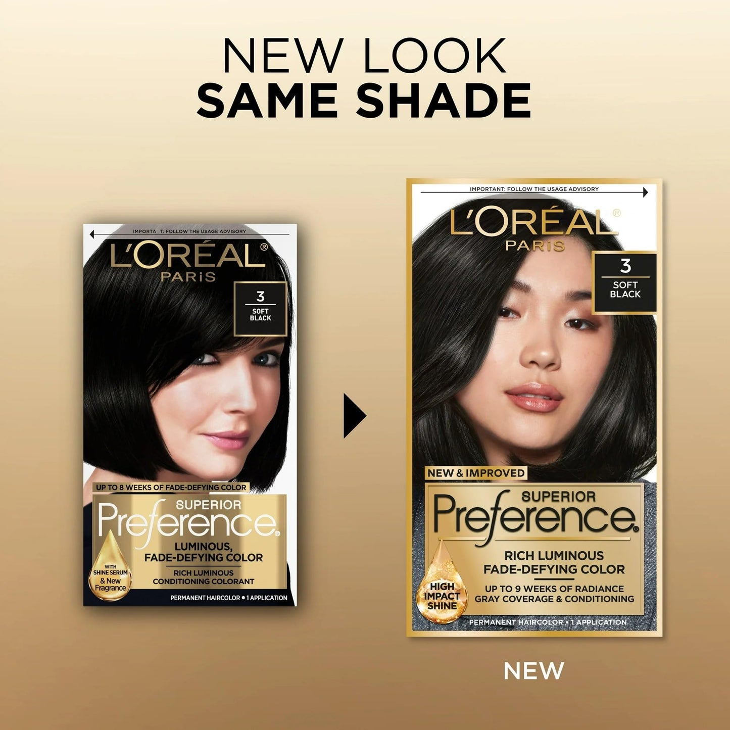 L'Oreal Paris Superior Preference Fade-Defying Color + Shine System 3 Soft Black/Natural Beauty & Personal Care L'Oreal Paris
