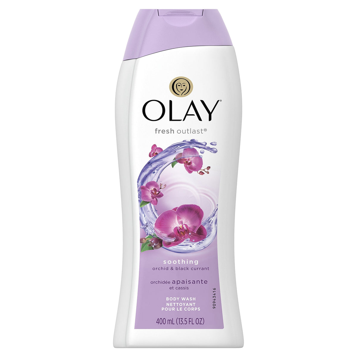 Olay Fresh Outlast Soothing Orchid & Black Currant Body Wash 13.5 oz, Packaging May Vary Beauty & Personal Care Olay