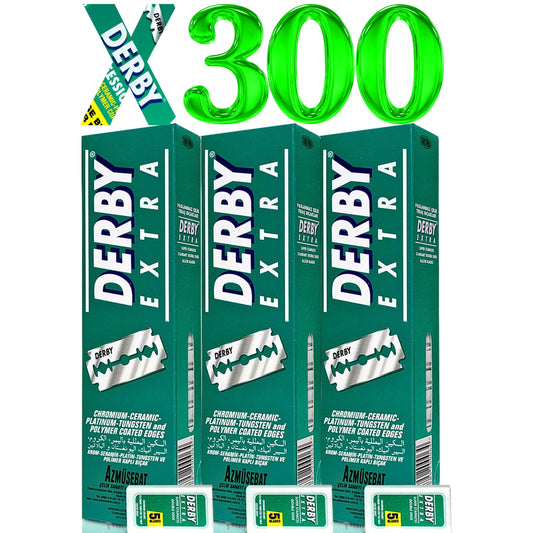 Derby Extra Professional Double Edge Razor Blades for straight razor (300) Beauty and Personal Care the shave factory