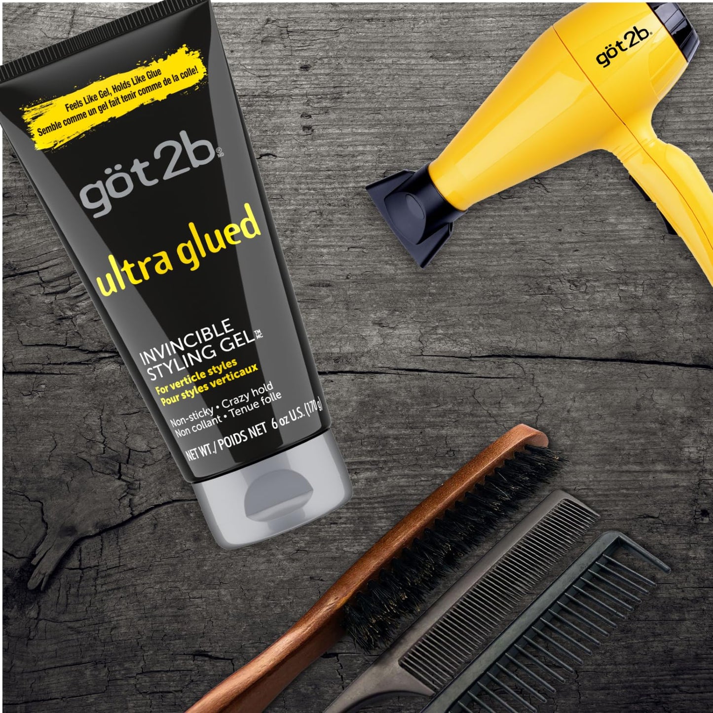 Got2b Ultra Glued Invincible Styling Gel, 6 oz (Pack of 6) Beauty & Personal Care Got2B