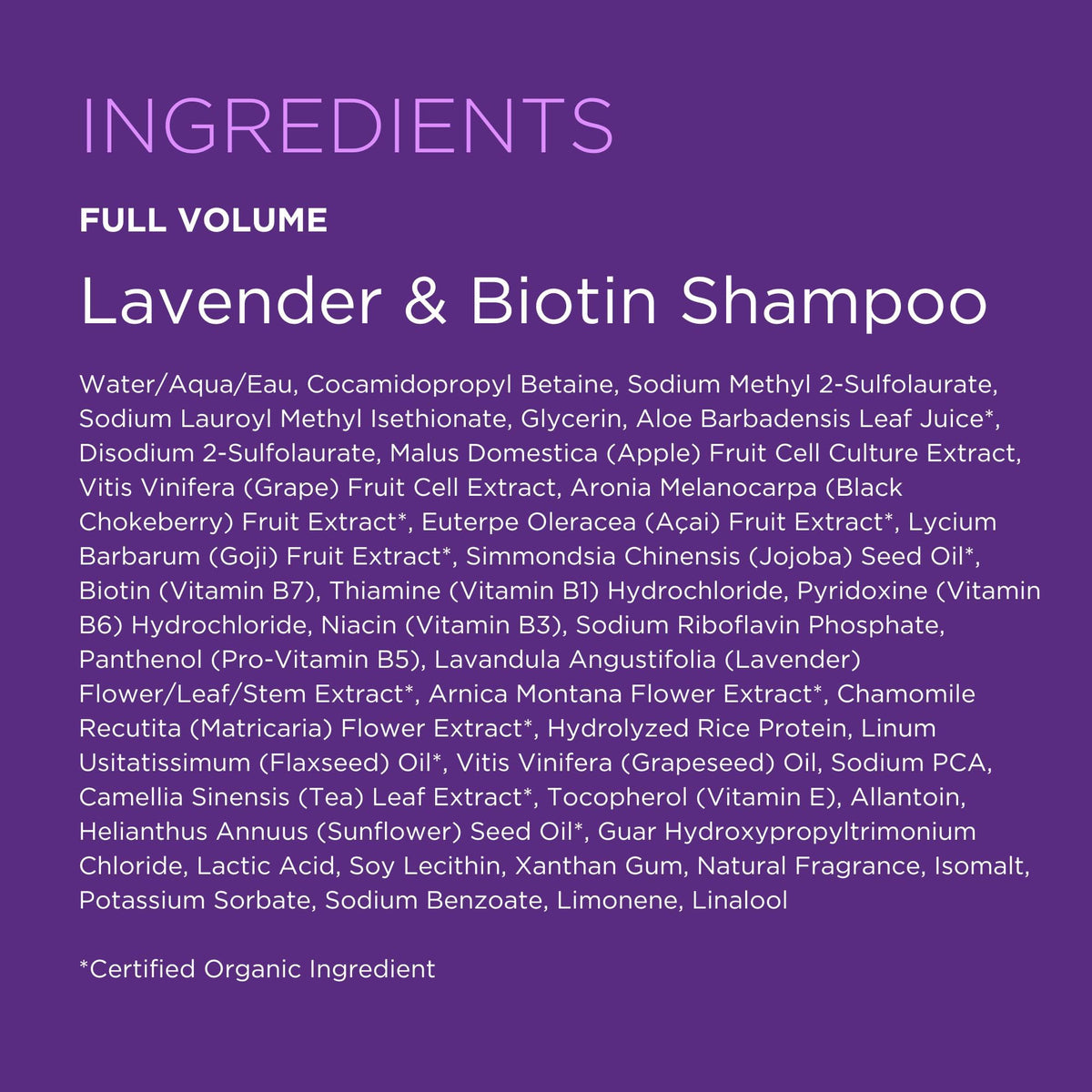 Andalou Naturals Full Volume Shampoo Lavender and Biotin - 11.5 fl oz Pack of 5 Beauty & Personal Care Andalou Naturals