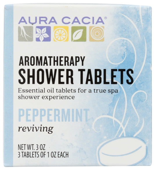 Aura Cacia Aromatherapy Shower Tablets, Reviving Peppermint 3 ea (Pack of 10) Beauty & Personal Care Aura Cacia
