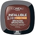L'Oreal Paris Infallible Up to 24H Fresh Wear Soft Matte Longwear Bronzer. Waterproof, heatproof, Transfer, humidity and sweatproof, Deep Dark, 0.31 Beauty & Personal Care L'Oreal Paris