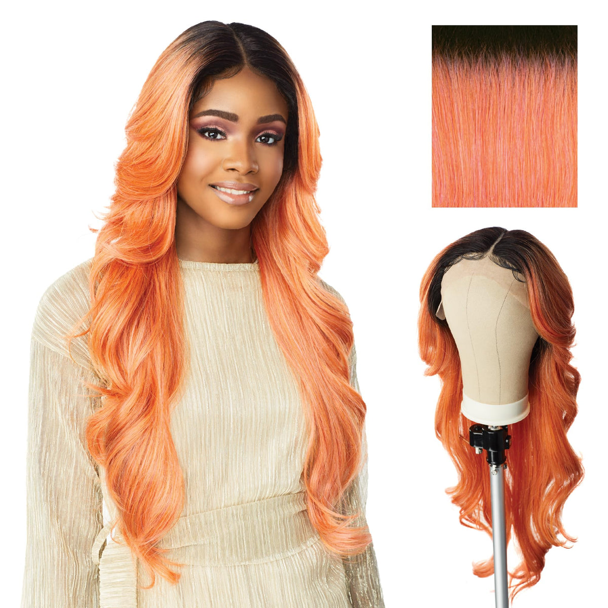 Sensationnel Butta LaceWig-Unit 2, T4/PEACH