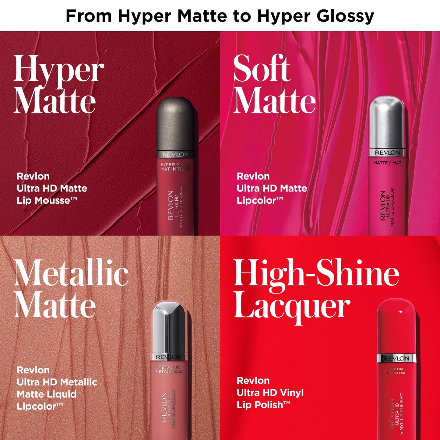 Revlon Ultra HD Metallic Matte Liquid Lipcolor, Liquid Lipstick, Glow Beauty & Personal Care REVLON