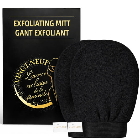 VINGT-NEUF Premium Exfoliating Gloves for Shower 1Pcs, 100% Viscose Deep Exfoliating Body Scrubber, Dead Skin Remover, Washcloth Body Exfoliator Beauty and Personal Care VINGT-NEUF