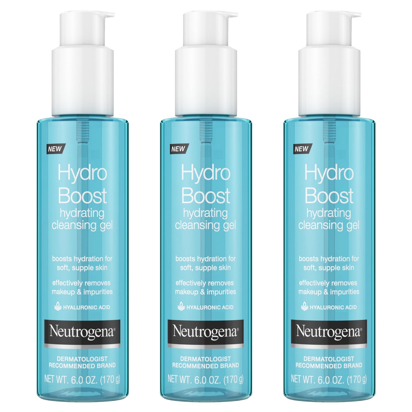 Neutrogena Hydro Boost Lightweight Hydrating Facial Cleansing Gel, Gentle Face Wash & Makeup Remover with Hyaluronic Acid, Hypoallergenic & Non Beauty & Personal Care Neutrogena