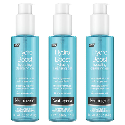 Neutrogena Hydro Boost Lightweight Hydrating Facial Cleansing Gel, Gentle Face Wash & Makeup Remover with Hyaluronic Acid, Hypoallergenic & Non Beauty & Personal Care Neutrogena