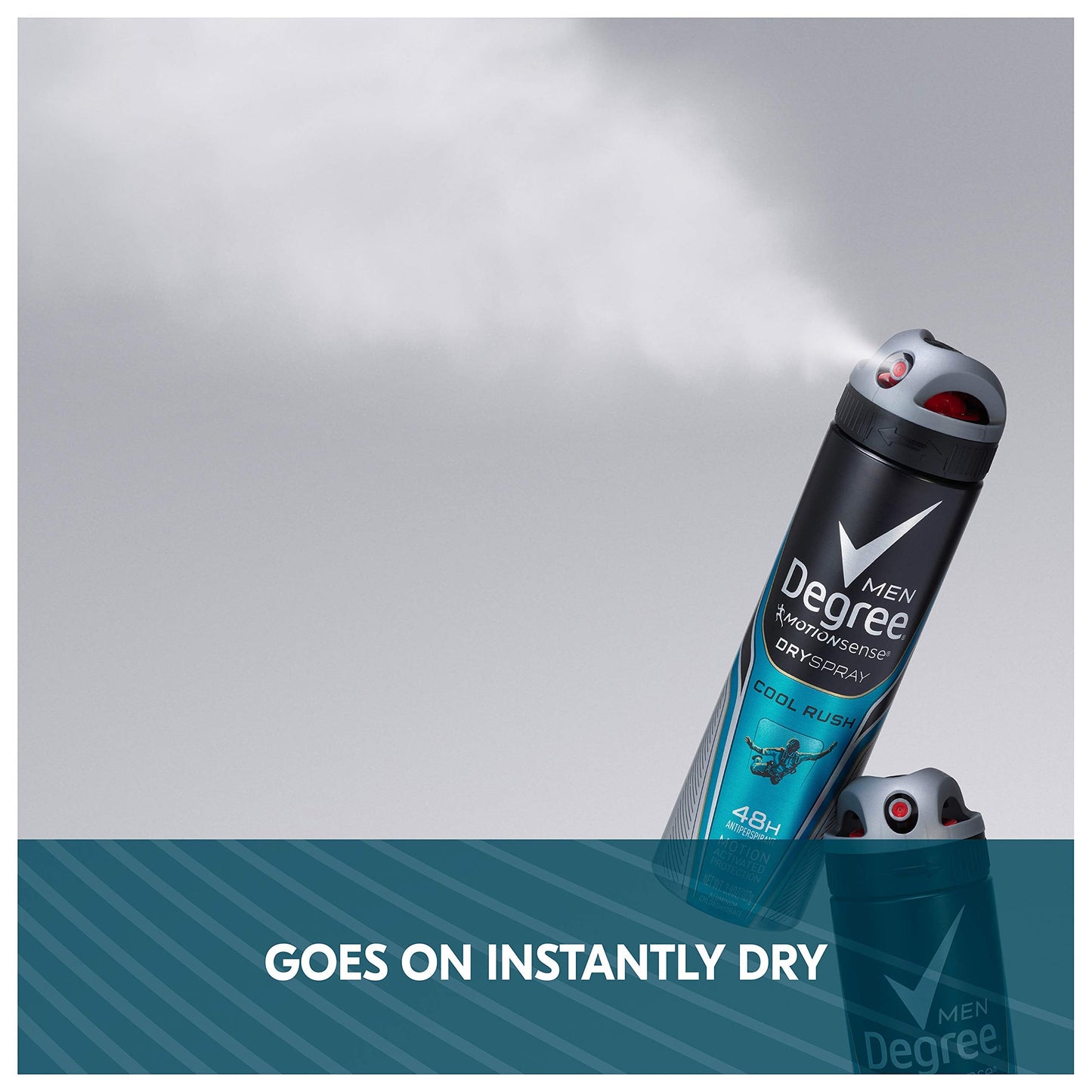 Degree Men Antiperspirant Deodorant Dry Spray for 48 Hour Sweat and Odor Protection Cool Rush With MotionSense Technology 3.8 oz Beauty and Personal Care Degree