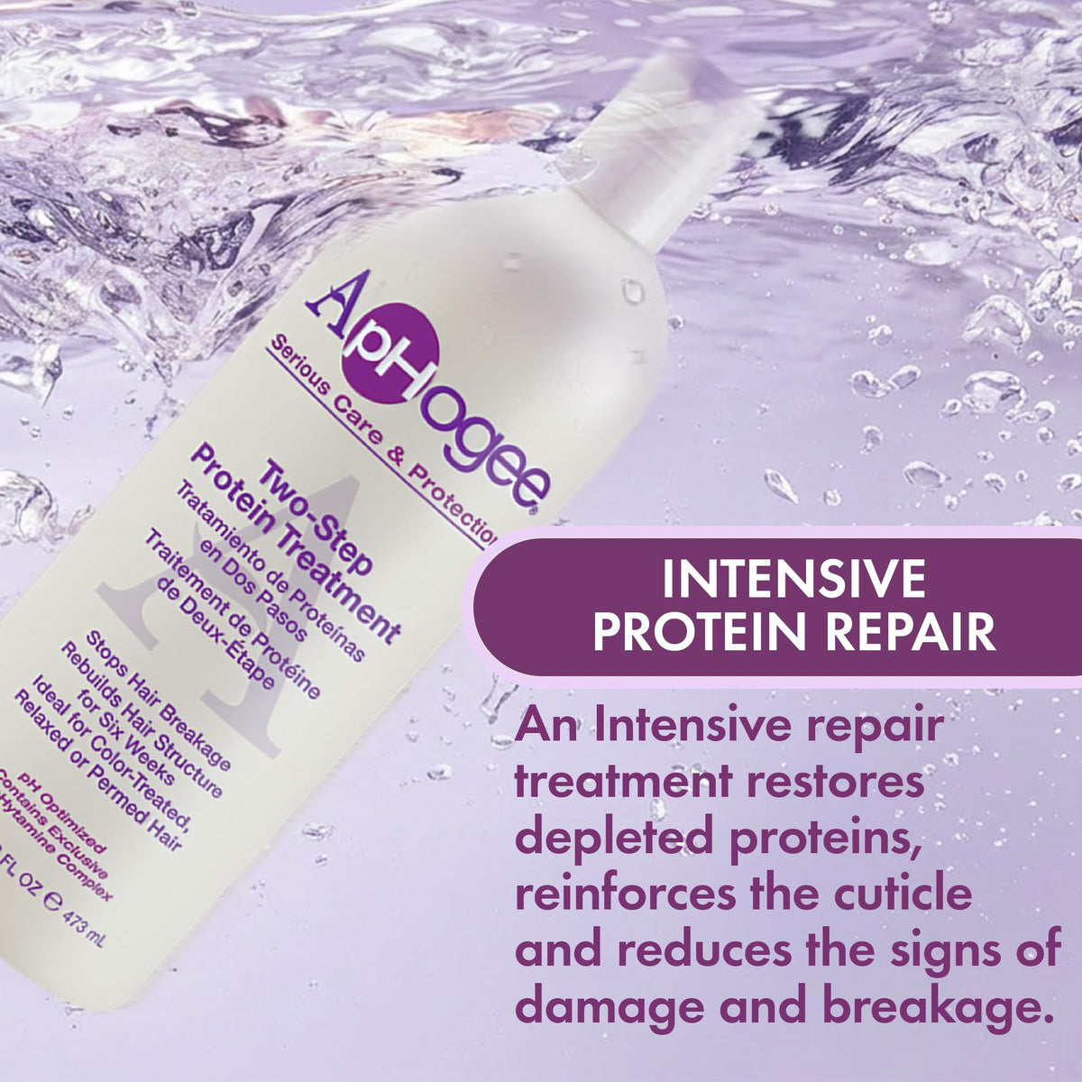 Aphogee Two-step Treatment Protein for Damaged Hair 16 oz.
