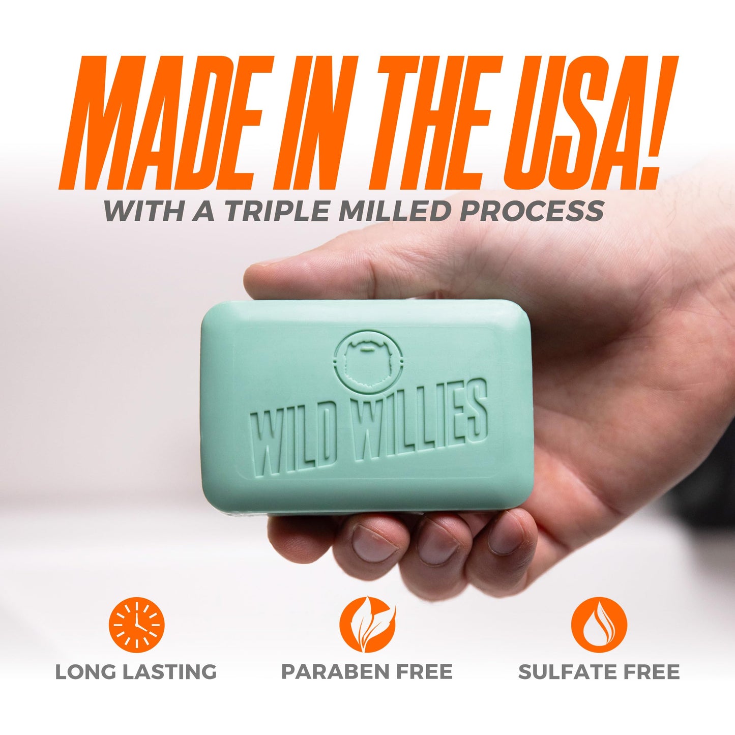 Wild Willies Mens Natural Bar Soap - Aspen Trail - Moisturizing Body Wash Bar with Shea Butter and Coconut Oil - 6 oz, 3 Pack Beauty & Personal Care Wild Willies