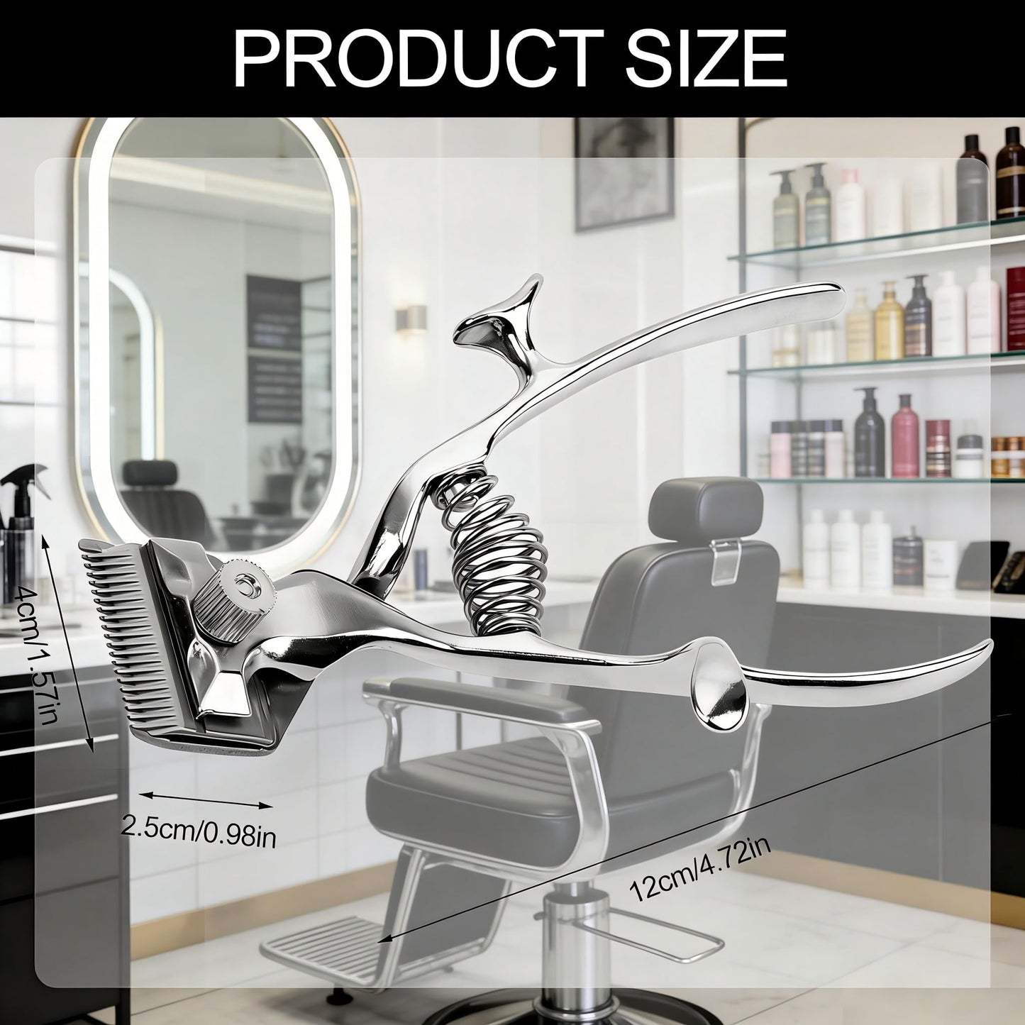 Eatbuy Professional Manual Clipper, Hand Push Hair Cutter for Home & Barber - Stainless Steel Hair Trimmer with Replaceable Blade, Portable Manual Beauty and Personal Care Eatbuy