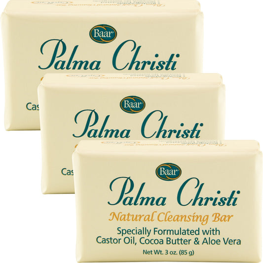 Baar Palma Christi (Castor Oil) Natural Cleansing Bar Soap, 3 bar set Beauty & Personal Care Baar