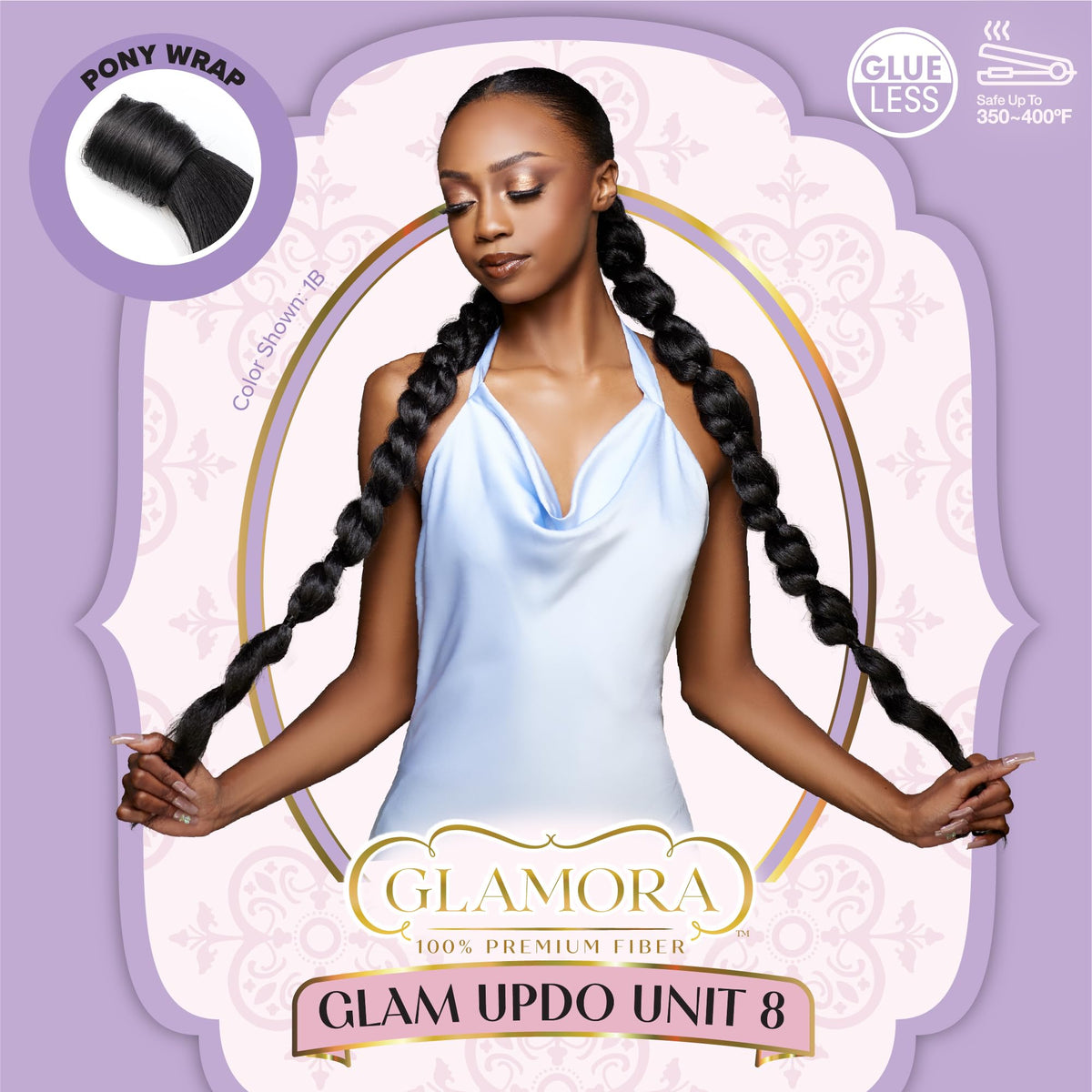 Sensationnel Glamora Glam Updo Hairextension-Unit 8,1B OFFBLACK