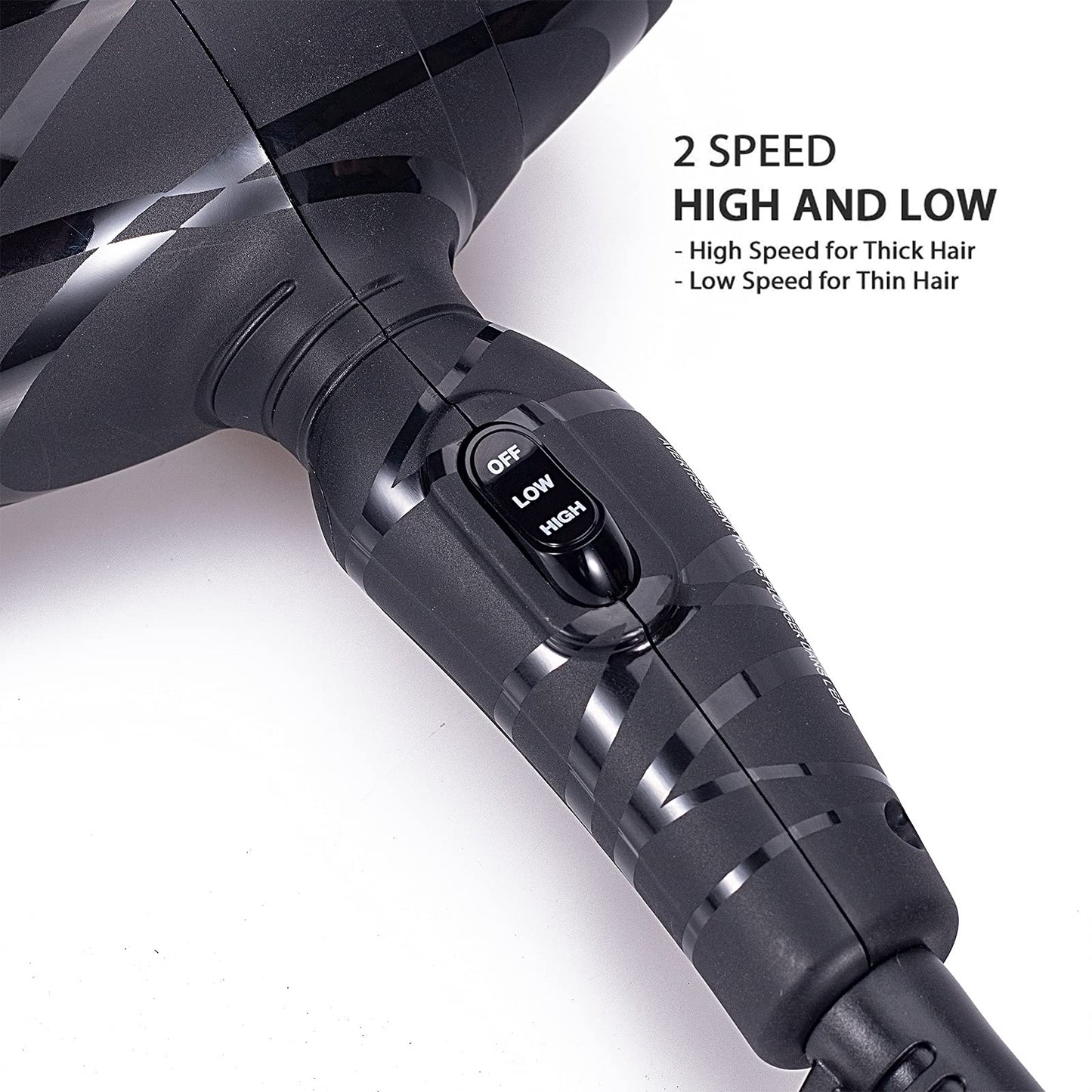 Portable Mini Blow Dryer with Concentrator&Diffuser, with Nozzle Attachment Ceramic,Lightweight Travel Hair Dryer, 2 Heat Settings Beauty & Personal Care DAN Technology