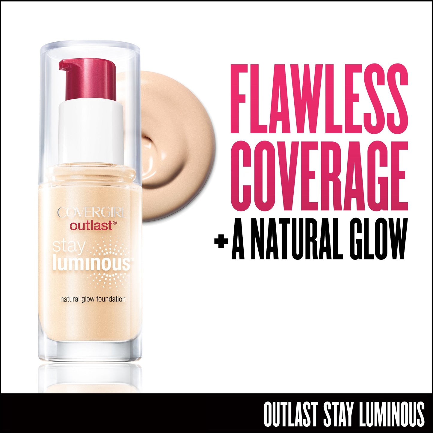 COVERGIRL Outlast Stay Luminous Foundation Classic Ivory 810, 1 oz (packaging may vary) Beauty & Personal Care COVERGIRL