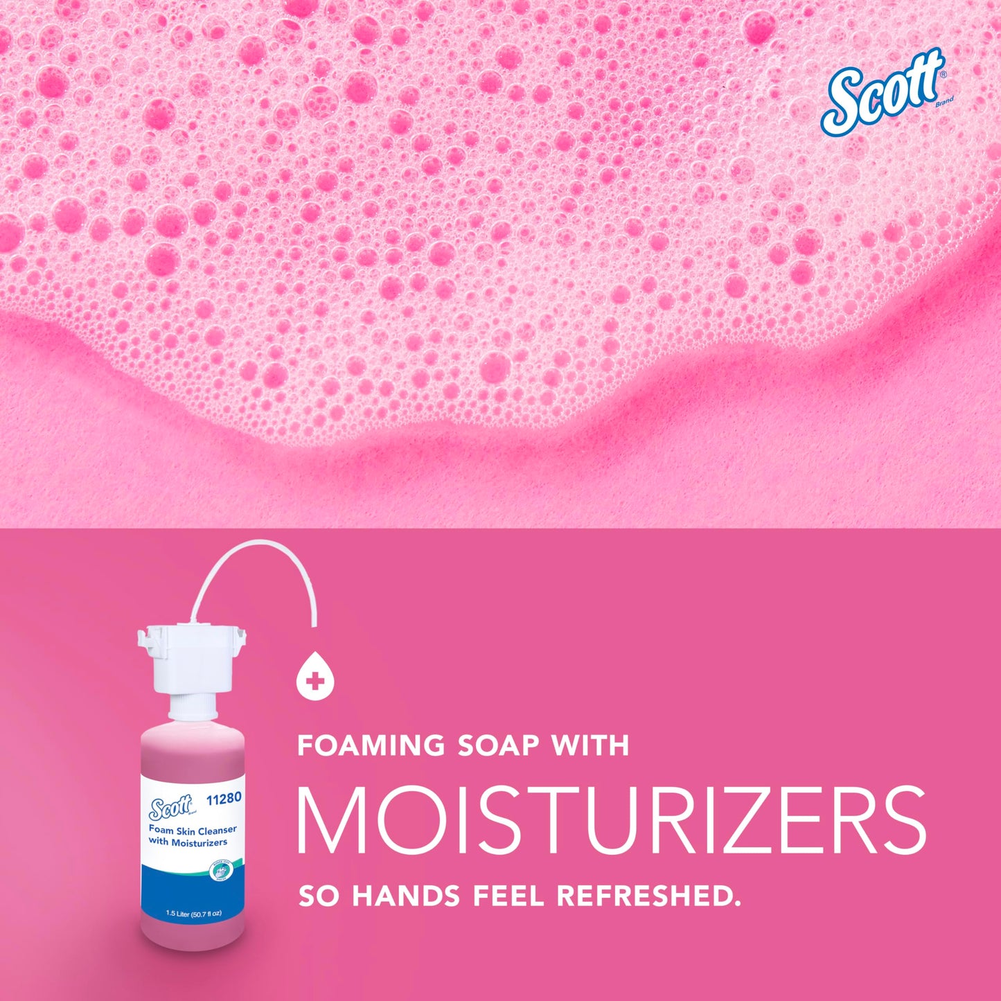 Scott Professional Foam Hand Soap with Moisturizers (11280), 1.5 L, Foaming, Pink, Floral Scent, Under-Counter Refills for Kimberly-Clark Professional Beauty & Personal Care Scott Professional