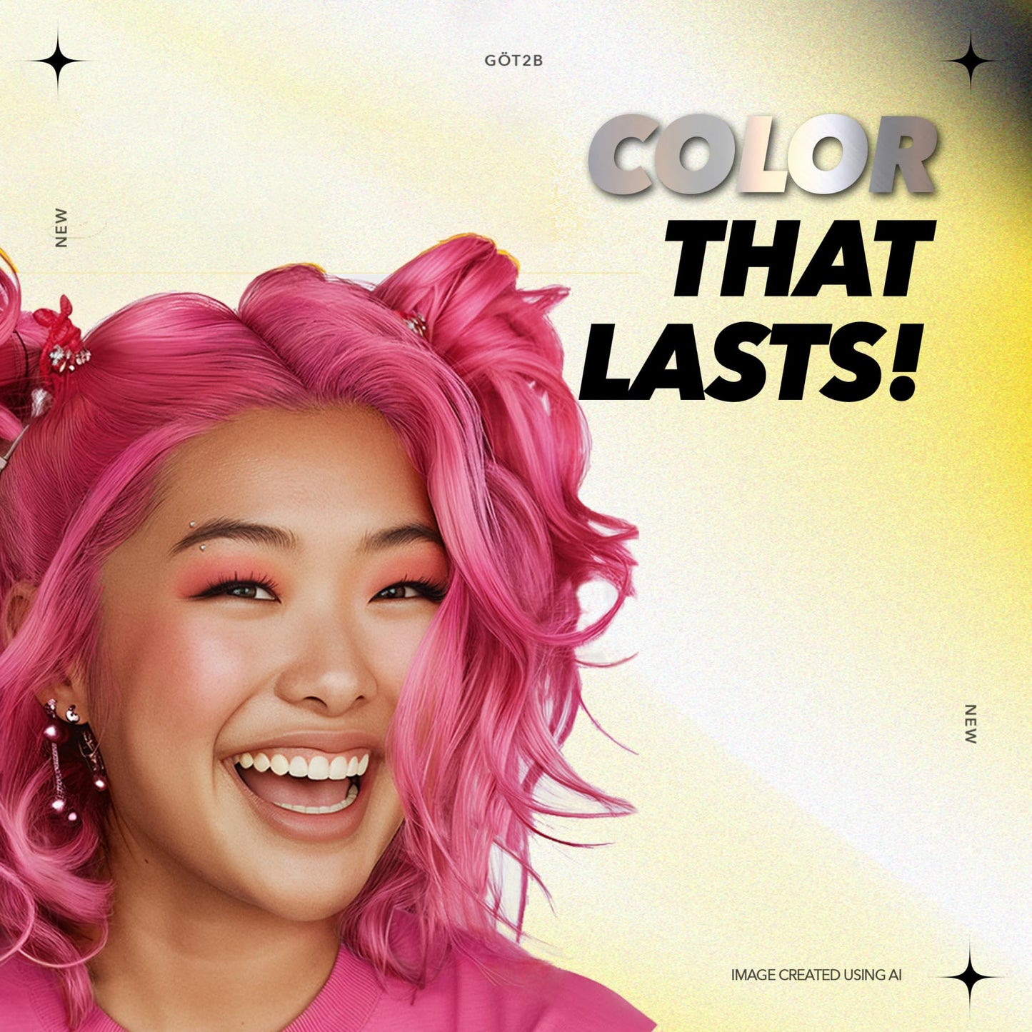 Got2b Metallics, Permanent Hair Color, M87 Pink Passion Beauty & Personal Care Got2B