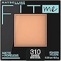 Maybelline Fit Me Matte + Poreless Pressed Face Powder Makeup & Setting Powder, Sun Beige, 1 Count Beauty & Personal Care MAYBELLINE