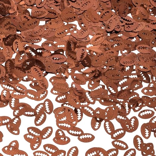PAGOW 15 Grams Football Confetti, Rugby Ball Shape Sport Glitter Festival Rave Party Table Beauty Makeup Face Body Nail Art Decoration Beauty & Personal Care PAGOW
