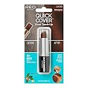 RED by Kiss Quick Cover Root Touch Up Stick, Water-Resistant Temporary Gray Hair Concealer with Brush for Roots and Beard, Long-Lasting Coverage, Easy Beauty & Personal Care KISS