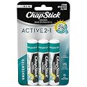 ChapStick Active 2-in-1 Unscented Flavored Lip Balm Tubes with Mineral Based SPF 25 Sunscreen - 0.18 Oz (Pack of 3) Beauty & Personal Care ChapStick