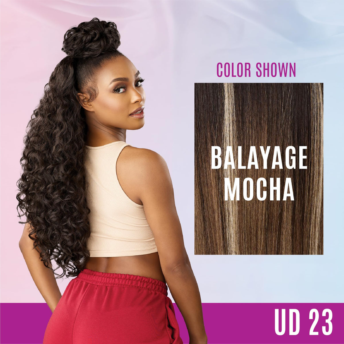 Sensationnel Instant Updown Halfwig Pony-Iud 23, BALAYAGEMOCHA