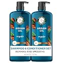 Herbal Essences Argan Oil Repair Shampoo & Conditioner Set, Moisturizes & Smoothes, Paraben-Free, Color-Safe, pH-Balanced, Citrus Scent, 20.2 Fl Oz Beauty & Personal Care Herbal Essences