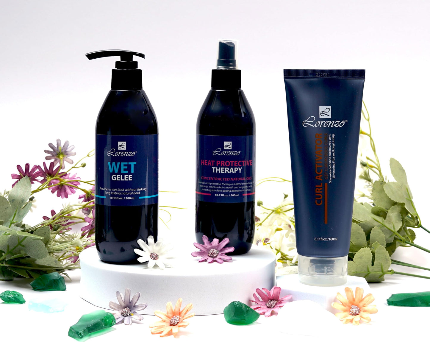 L Lorenzo Wet Gelee 300ml / 10.13 fl.oz | Long Lasting Natural Hold Beauty & Personal Care L Lorenzo