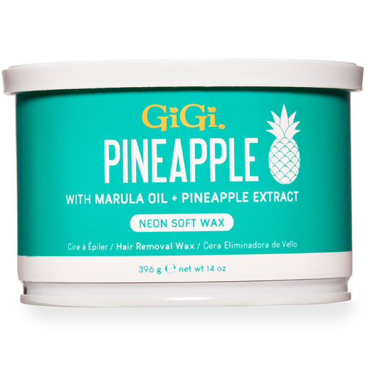 Gigi Neon Soft Wax, Pineapple - Hair Removal Wax for Sensitive Skin & Body, Salon & At-Home Waxing for Women, 14 Oz Beauty and Personal Care GIGI