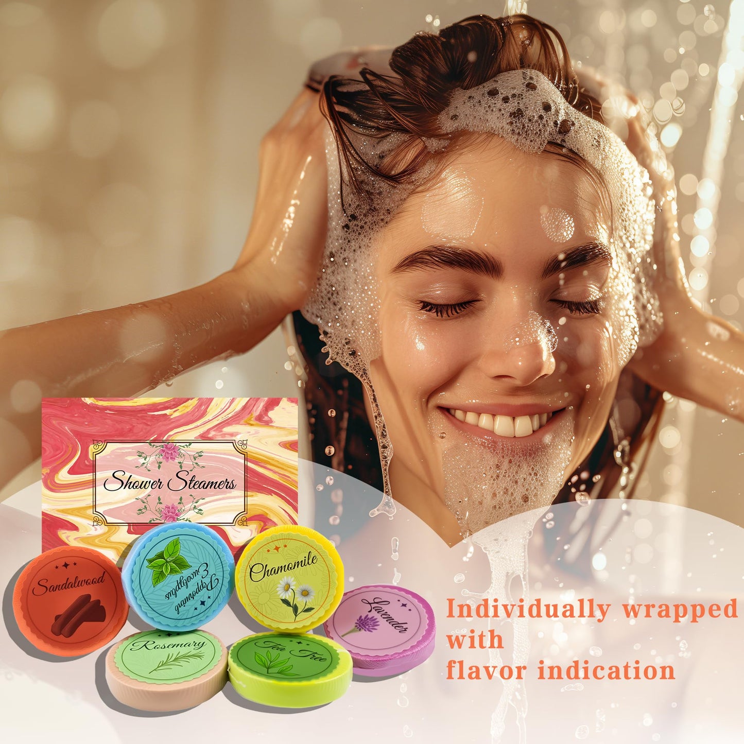 Travel Essentials - Shower Steamers Aromatherapy - Teacher Gifts for Women Men Wife - Birthday Gift for Mom Girls - Self Care Relaxation Essential Beauty and Personal Care MDDRUIQI