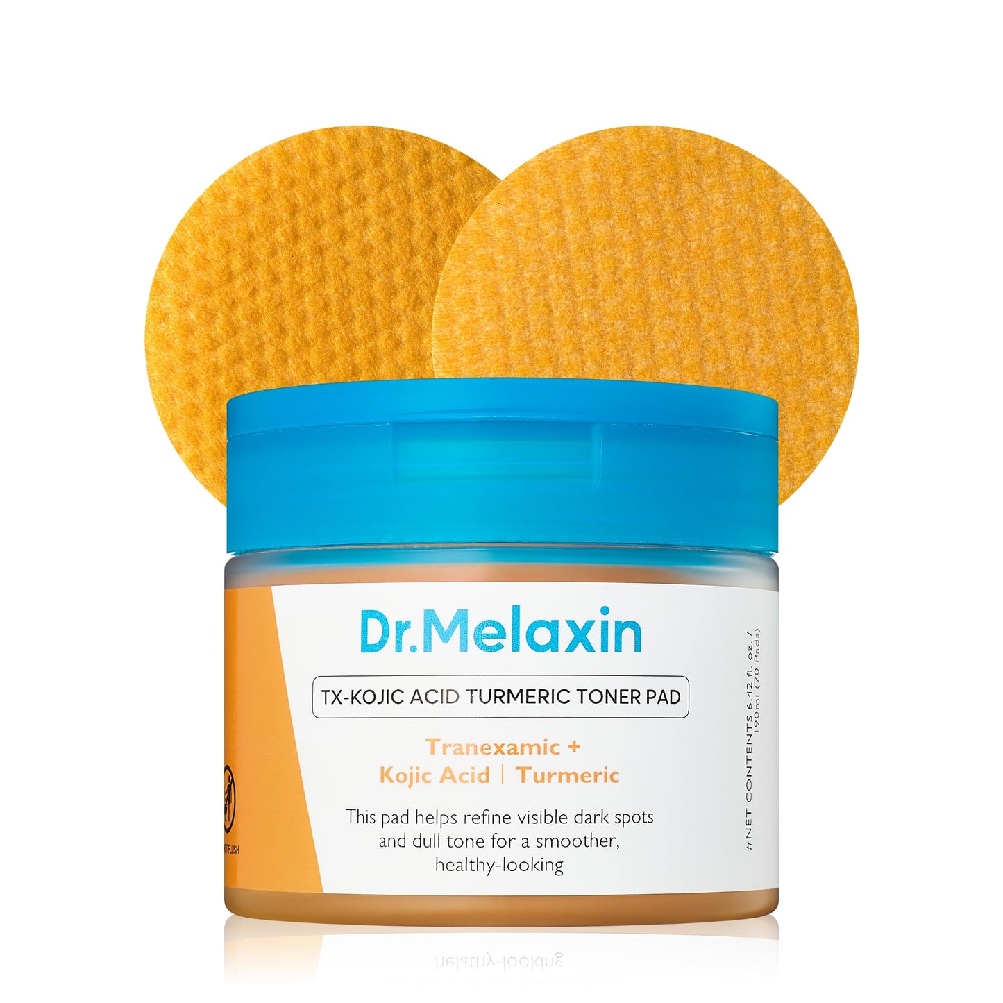 Dr.Melaxin TX Kojic Acid Turmeric Toner Pads with Tranexamic Acid, Brightening Toner Pad for Pigmentation & Dark Spot Care, Gentle Keratin Care Beauty and Personal Care Dr.Melaxin Default Title