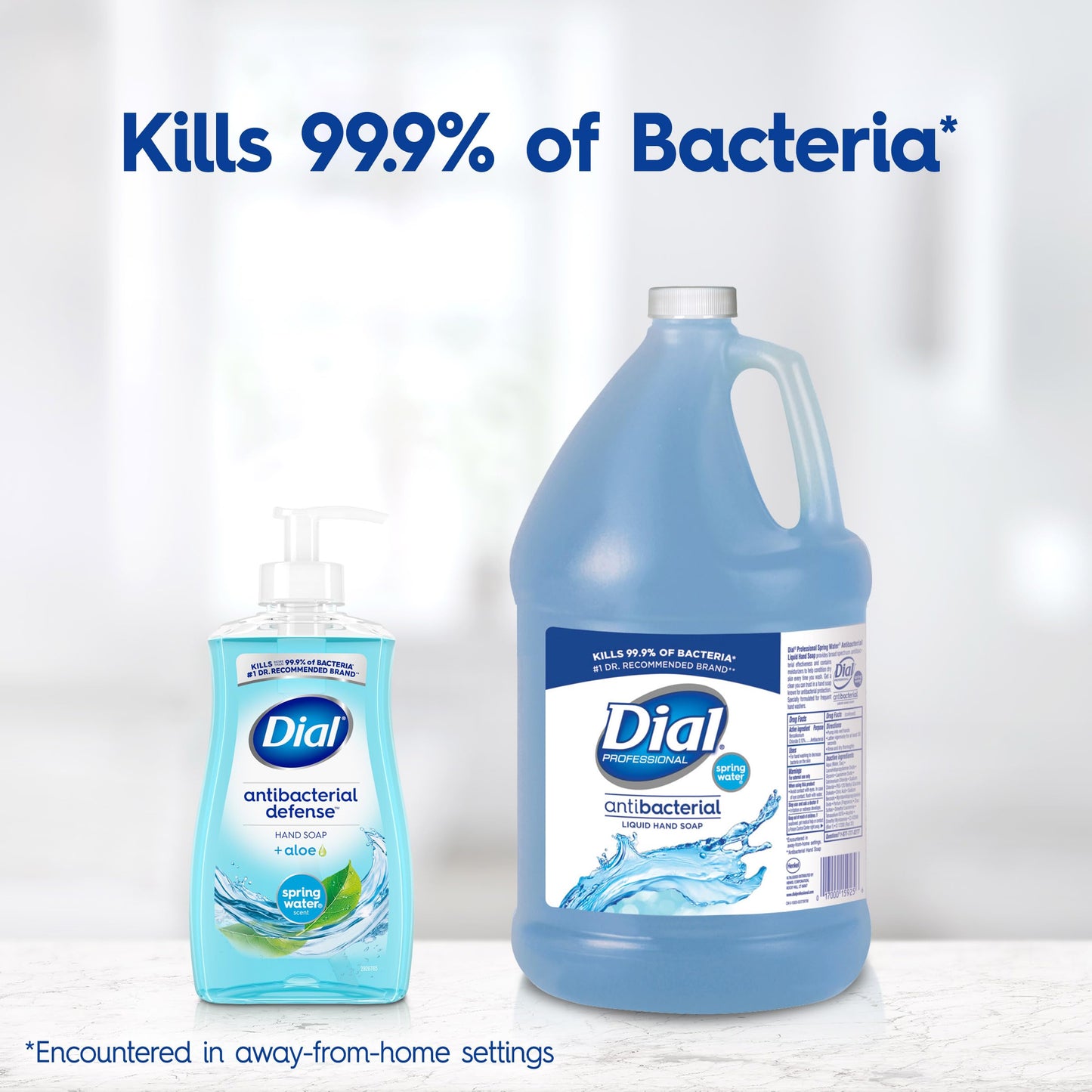 Dial Antibacterial Defense Liquid Hand Soap + Aloe, Spring Water Scent, 1 Gallon Hand Soap Refill, Dermatologist-Tested, Gentle Formula Beauty & Personal Care Dial